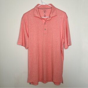 Johnnie-O Mens Pink Performance Polo Shirt